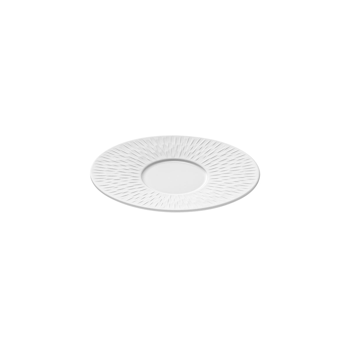 BOREAL SATIN WHITE Oval tea/coffee saucer 16,5 x 14 cm