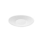 BOREAL SATIN WHITE Oval breakfast saucer 20 x 17 cm