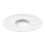BOREAL SATIN WHITE Small bowl oval gourmet plate 30 cm x 26 cm