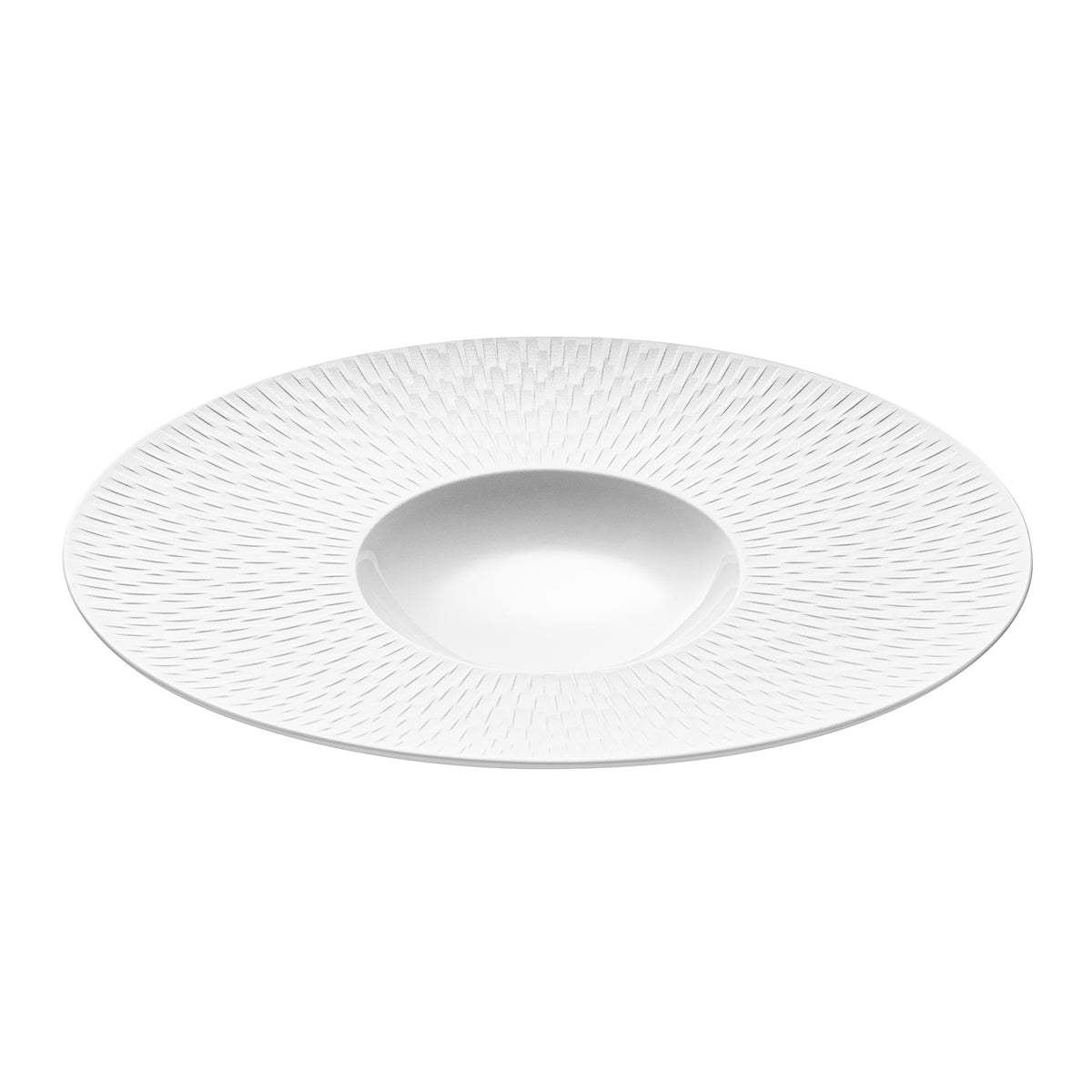 BOREAL SATIN WHITE Small bowl oval gourmet plate 30 cm x 26 cm
