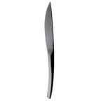 XY BLACK MIRROR FINISH Table knife, 1 pc solid handle, serrated