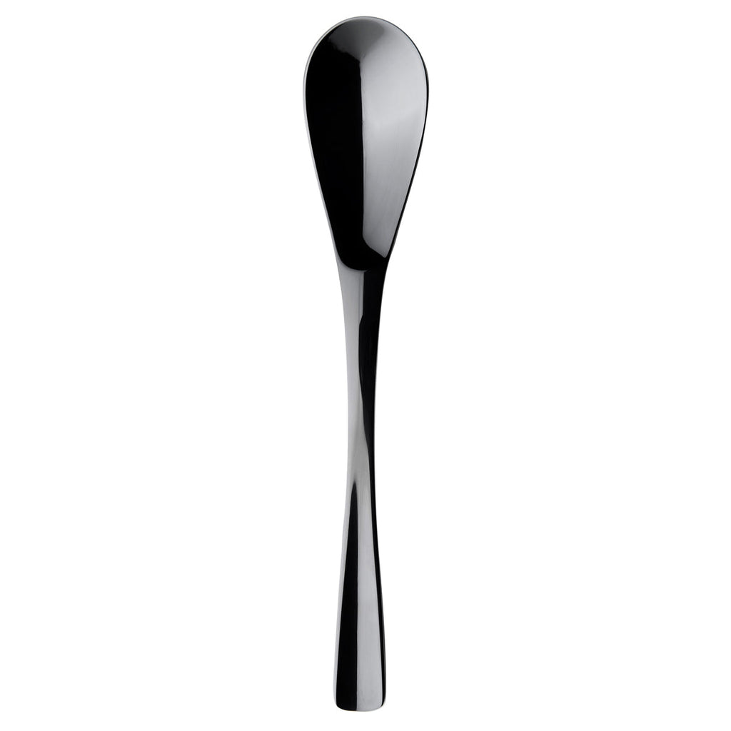 XY BLACK MIRROR FINISH Soup / Dessert spoon, oval