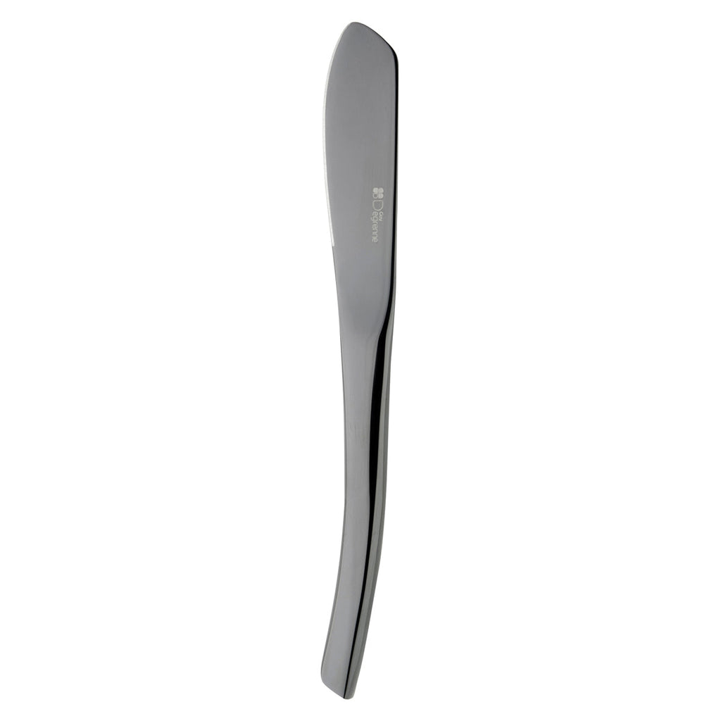 XY BLACK MIRROR FINISH Butter knife, 1 pc solid handle
