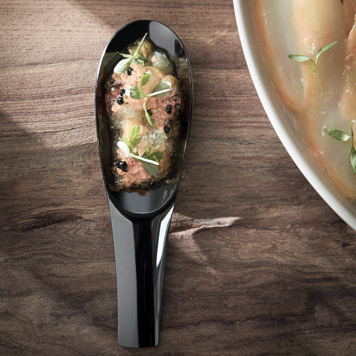 XY BLACK MIRROR FINISH Appetizer spoon
