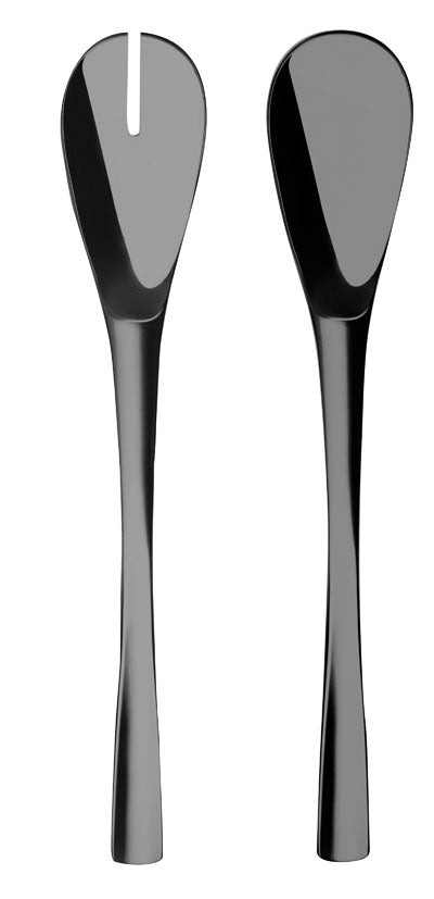 XY BLACK MIRROR FINISH Salad serving set, 2 pcs