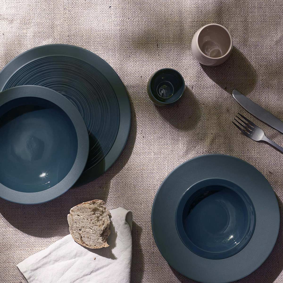 BAHIA BLUE STONE Dessert plate 23 cm