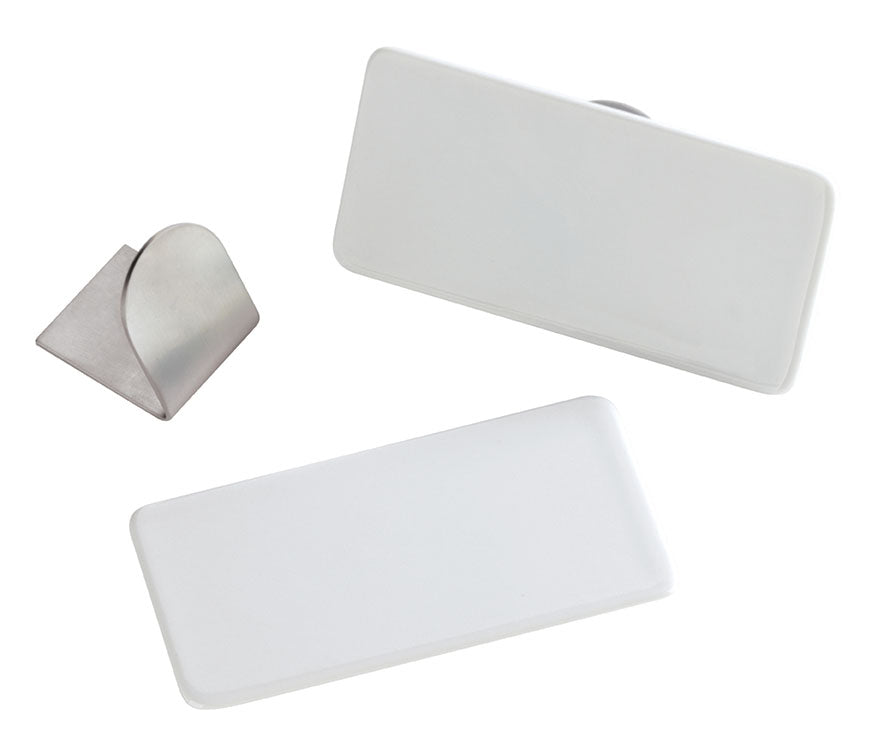 Image du produit: EVENTO WHITE Name plate 5x10 cm . 1 in 15/16x3 in 15/16