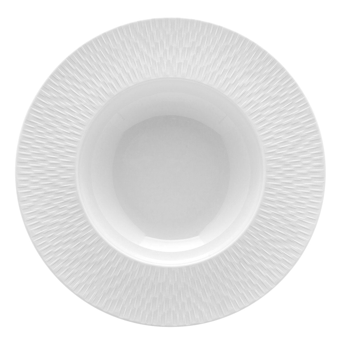 BOREAL SATIN WHITE Rimmed soup dish 29 cm