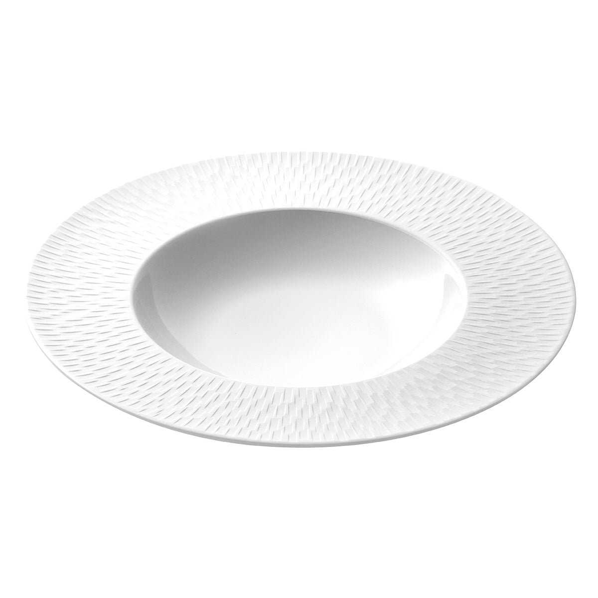 BOREAL SATIN WHITE Rimmed soup dish 29 cm