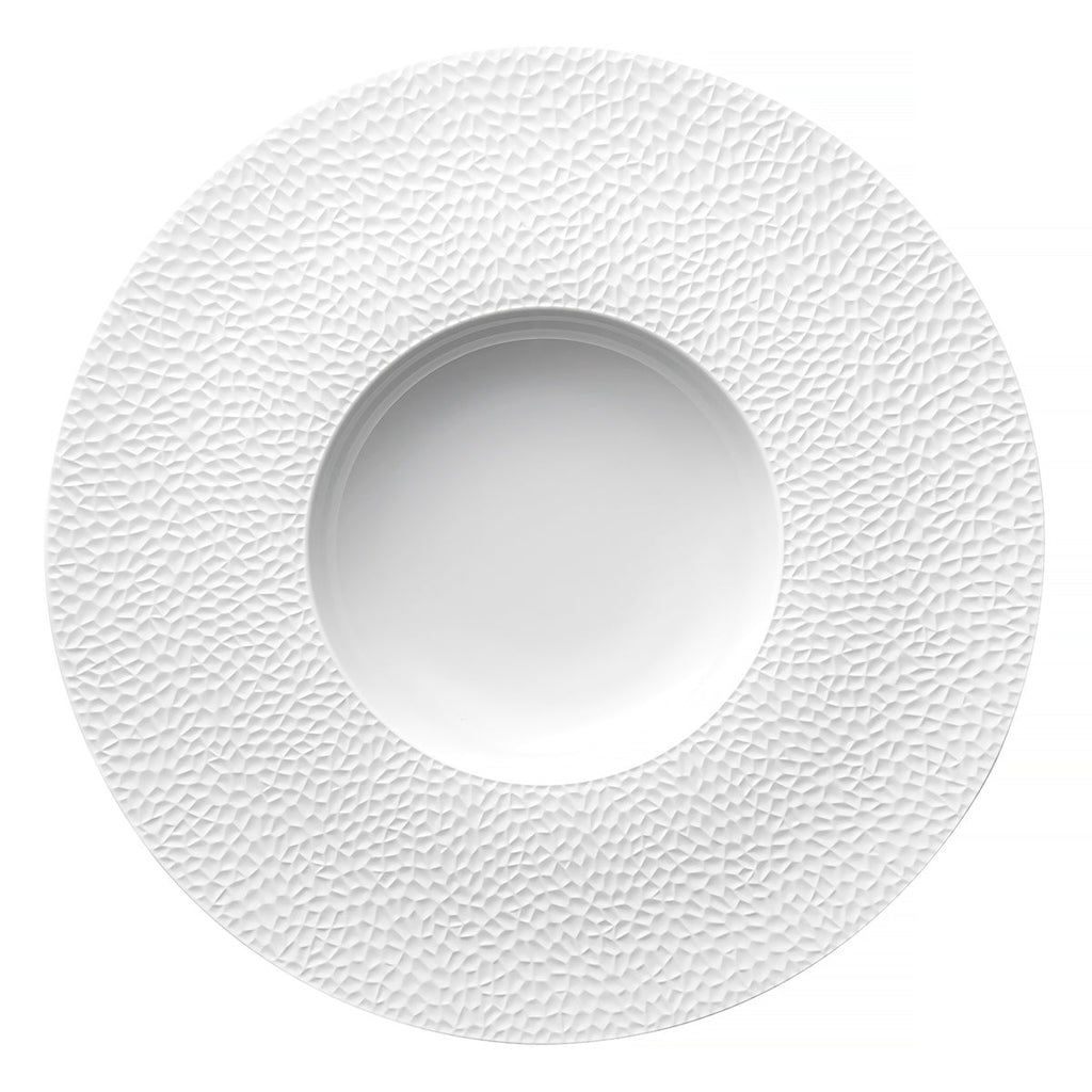 COLLECTION L FRAGMENT WHITE Large bowl gourmet plate 30 cm