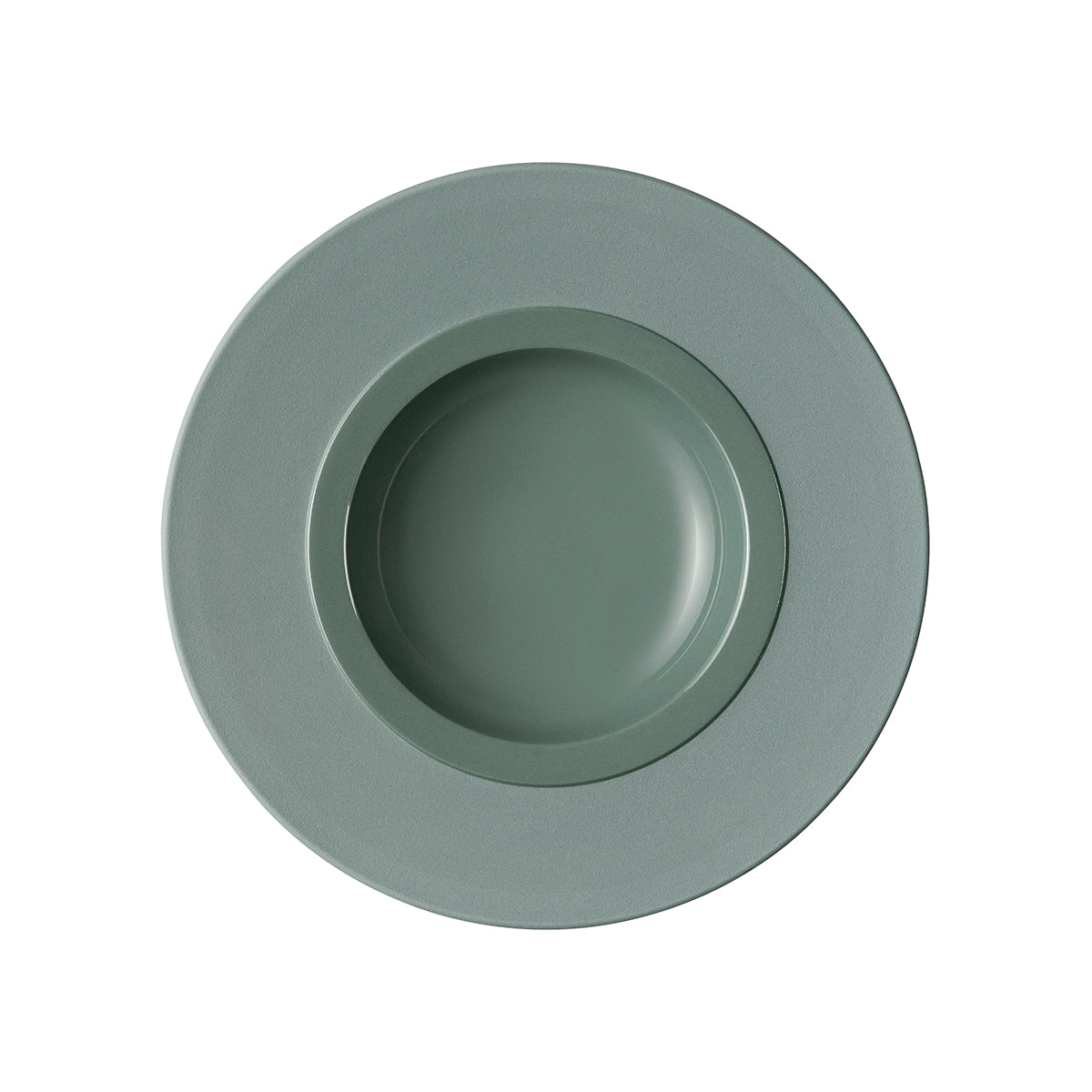 BAHIA GREEN CLAY Small bowl gourmet plate 23 cm