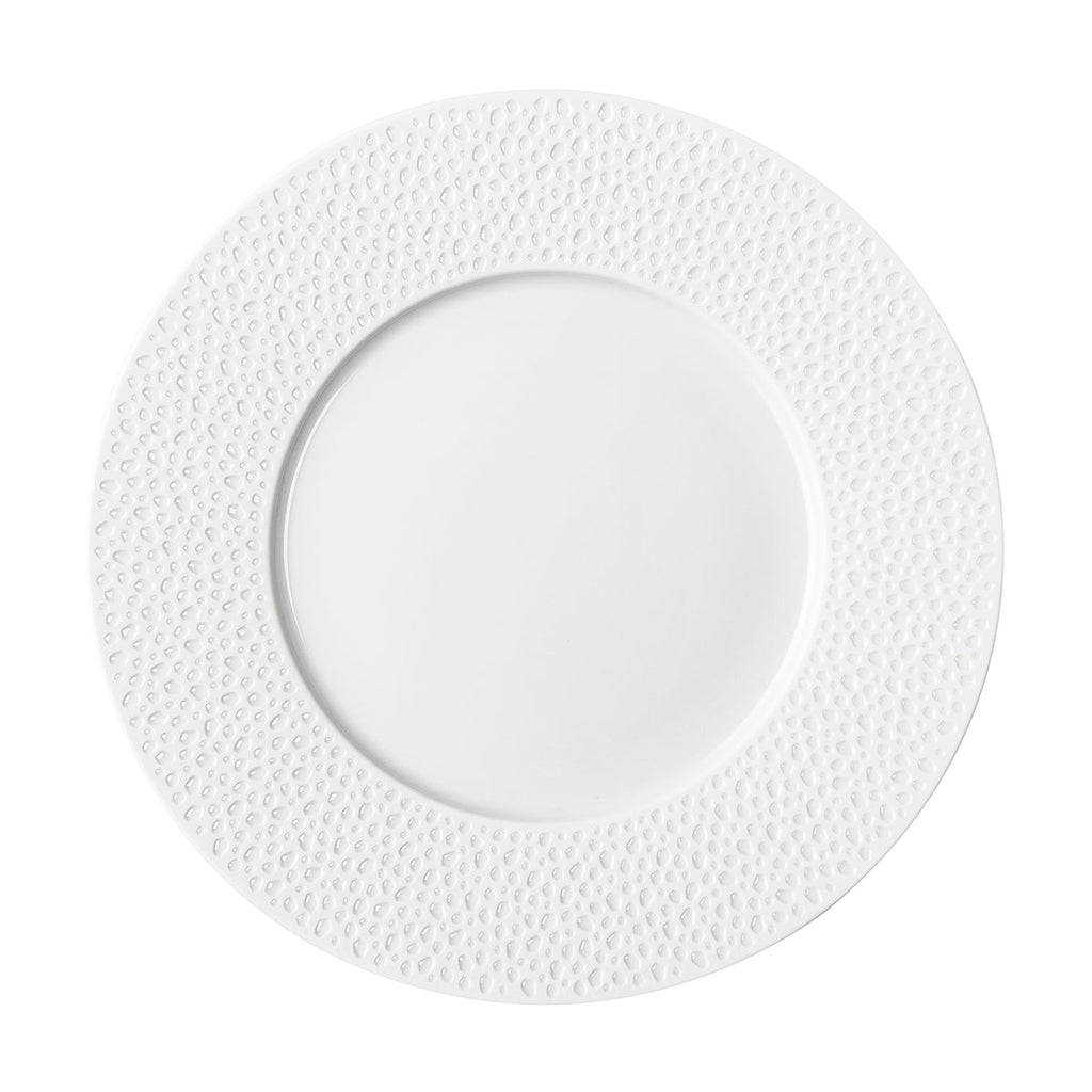 PERLES DE ROSEE BLANCHES Plate 27,9 cm
