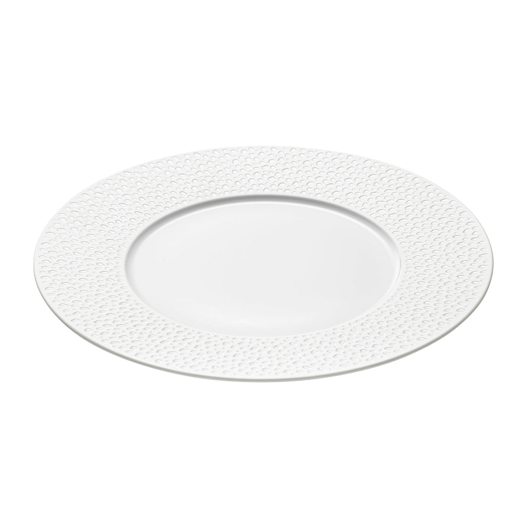 PERLES DE ROSEE BLANCHES Plate 27,9 cm