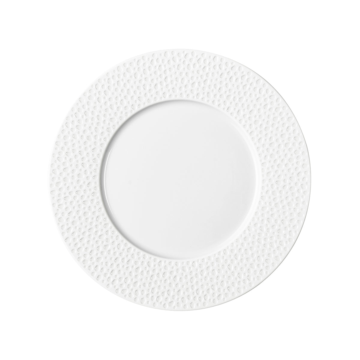 PERLES DE ROSEE BLANCHES Dessert plate 24 cm
