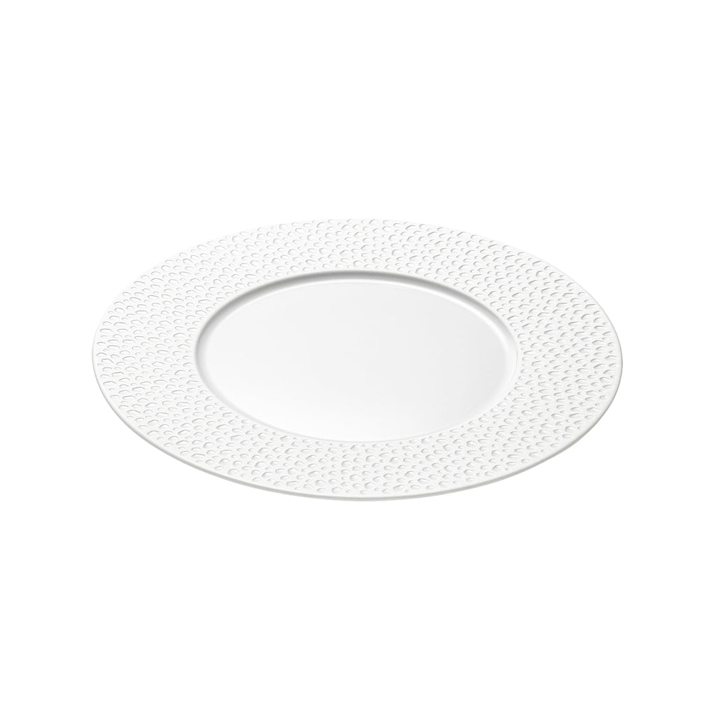 PERLES DE ROSEE BLANCHES Dessert plate 24 cm
