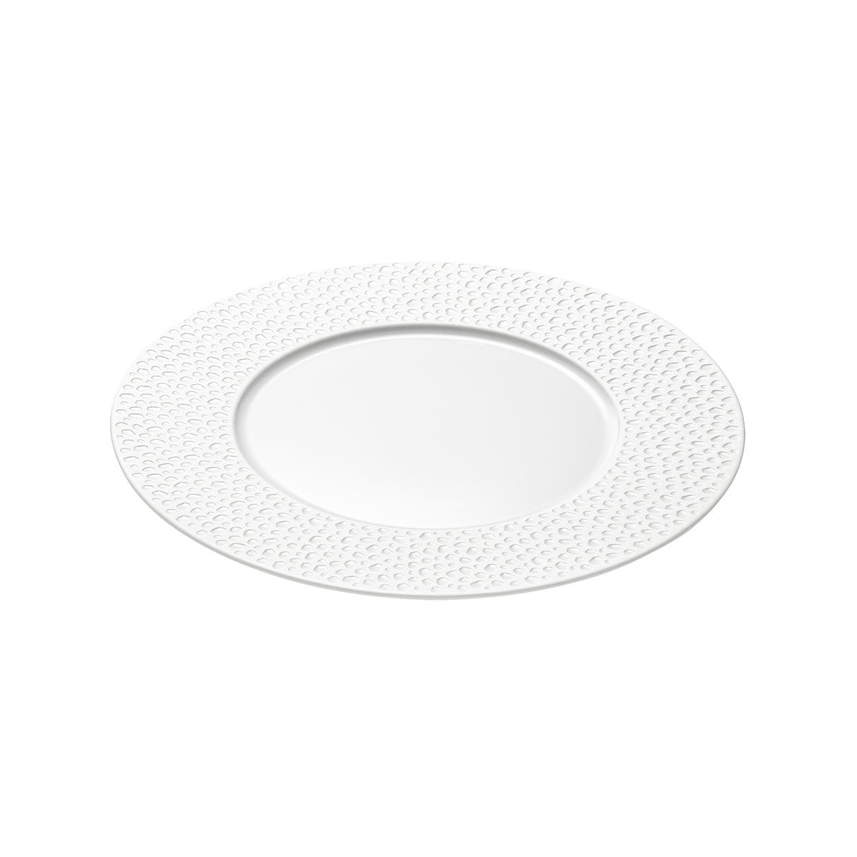 PERLES DE ROSEE BLANCHES Dessert plate 24 cm