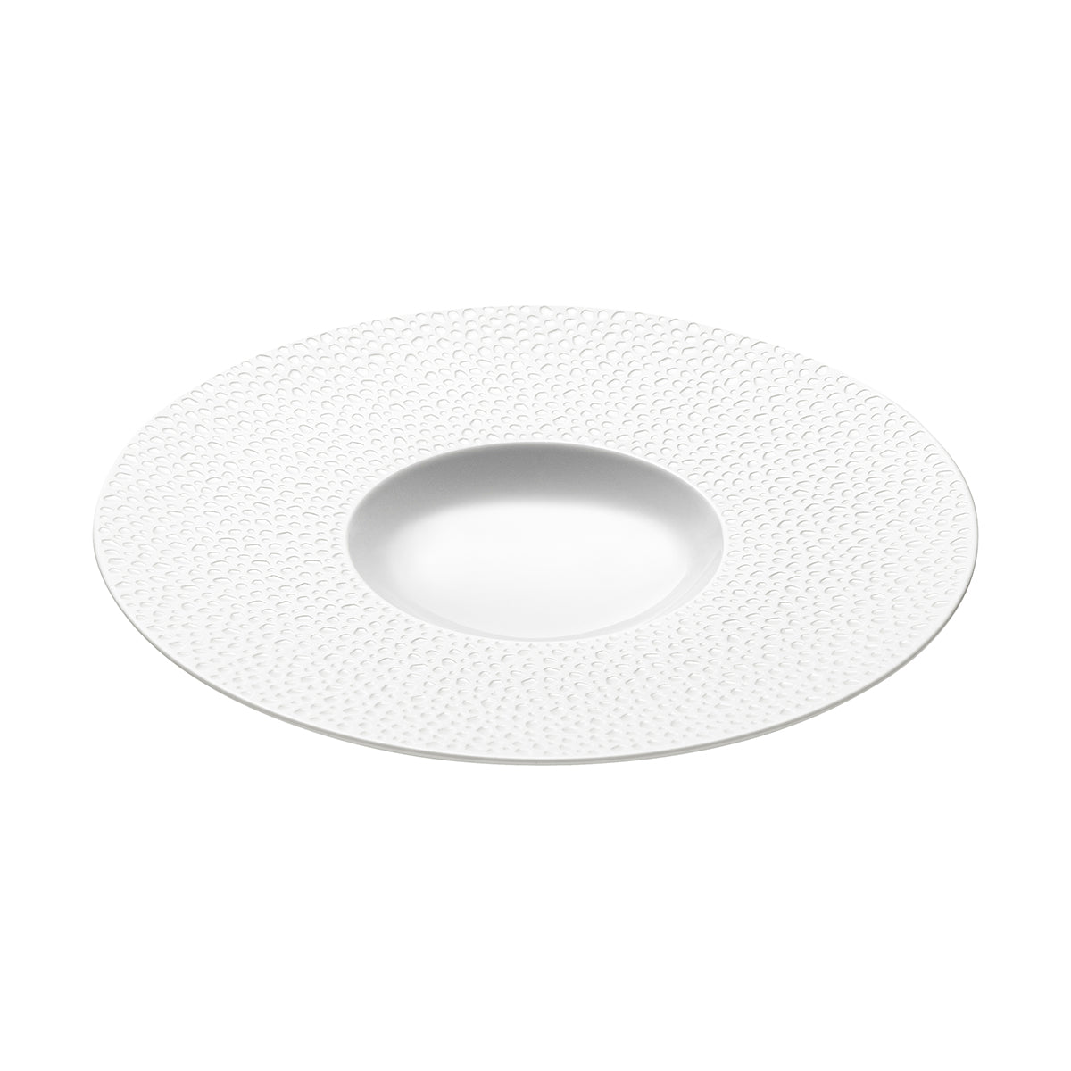PERLES DE ROSEE BLANCHES Small bowl gourmet plate 27.9 cm