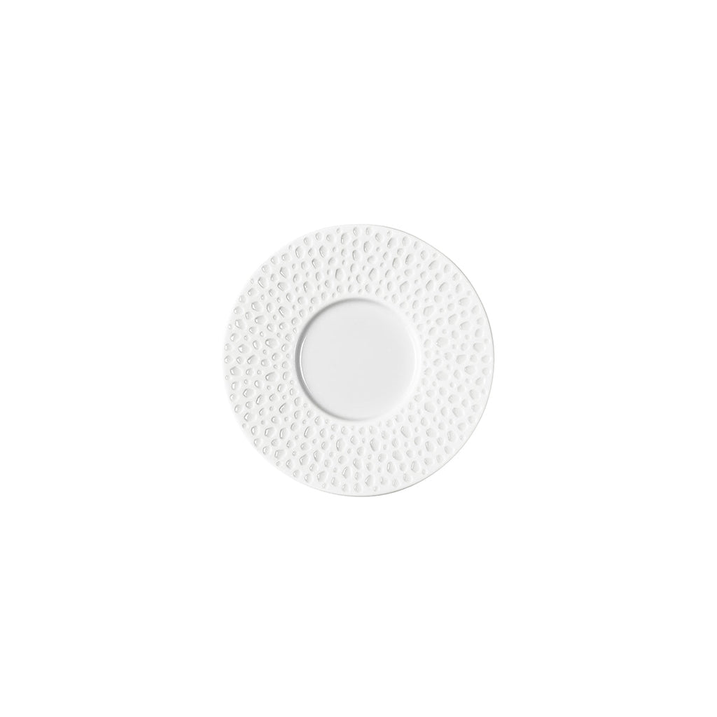 PERLES DE ROSEE BLANCHES Coffee/expresso saucer 12,6 cm