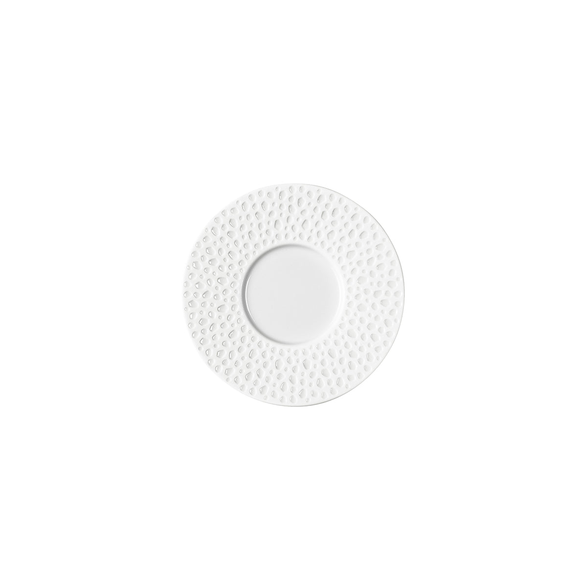 PERLES DE ROSEE BLANCHES Coffee/expresso saucer 12,6 cm