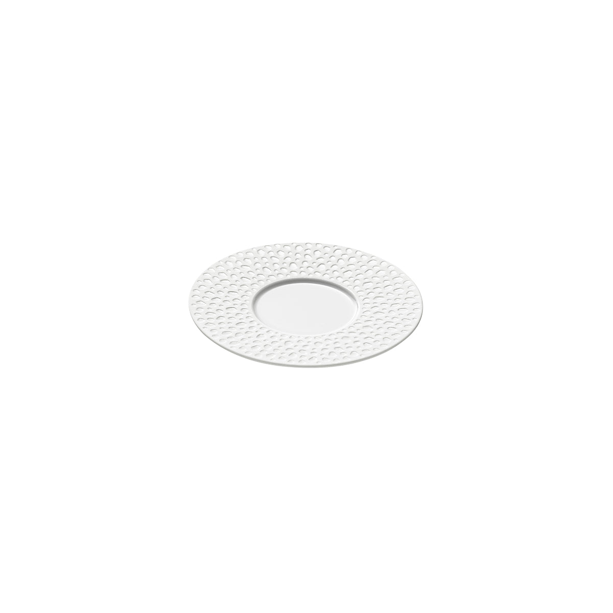 PERLES DE ROSEE BLANCHES Coffee/expresso saucer 12,6 cm