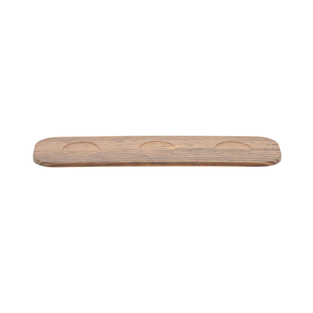 EVENTO Wood melamine gn 1/6 tray 3 holes 8.7x32.5 cm. 3 in 7/16x12 in 13/16