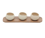 EVENTO Wood melamine gn 1/6 tray 3 holes 8.7x32.5 cm. 3 in 7/16x12 in 13/16