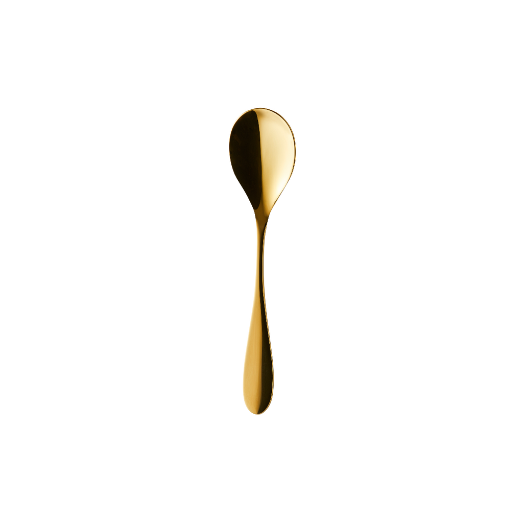 ONDE GOLD FINISH Soup / Dessert spoon, oval