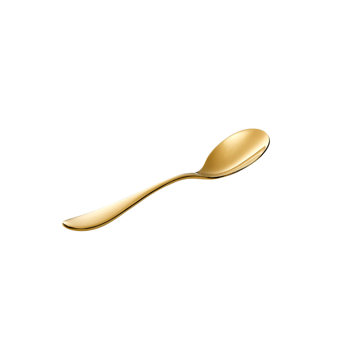 ONDE GOLD FINISH Soup / Dessert spoon, oval