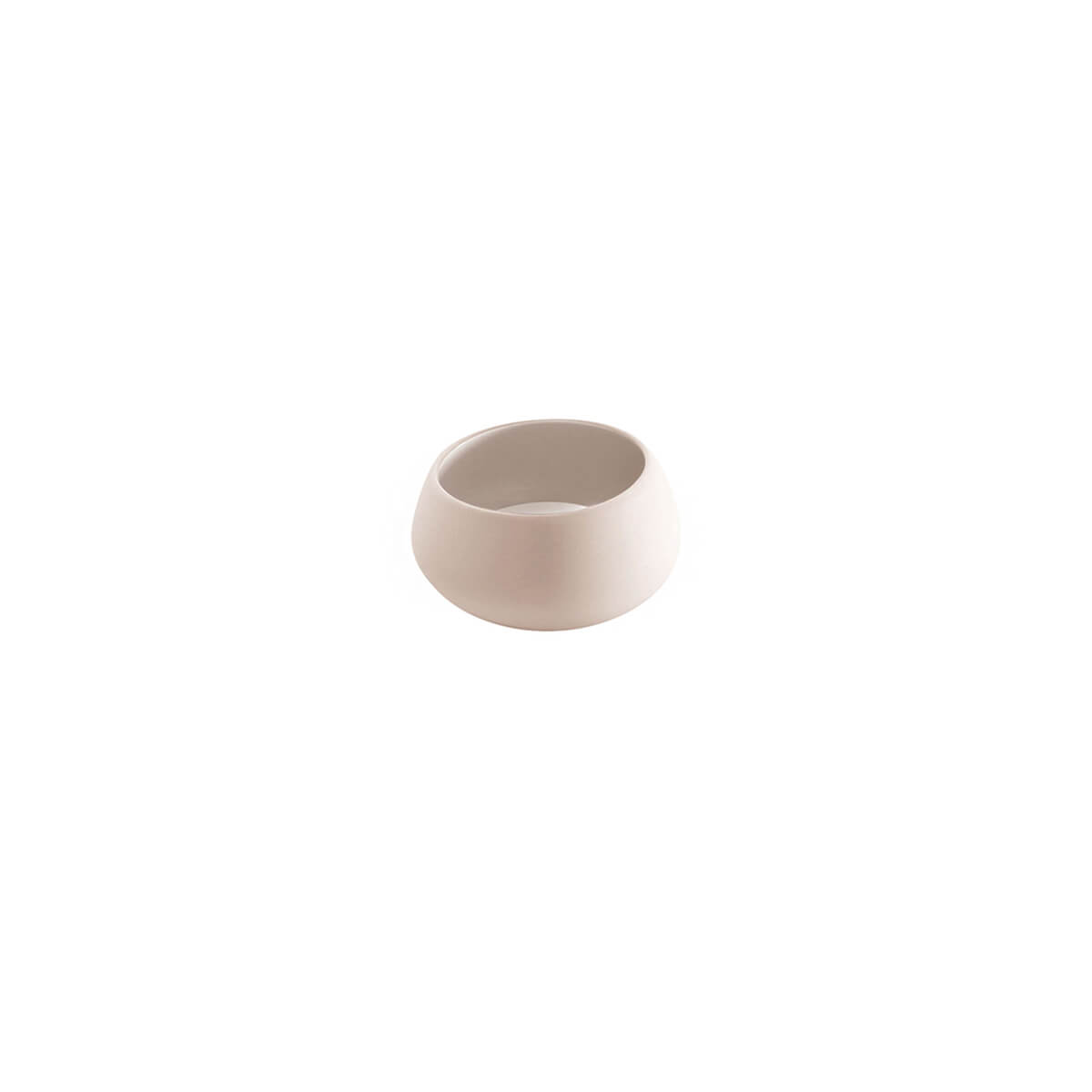 GOURMET NUDE PINK Mini bevelled casserole 7 cl