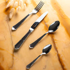 CONTOUR MIRROR FINISH Table knife, hollow handle, serrated
