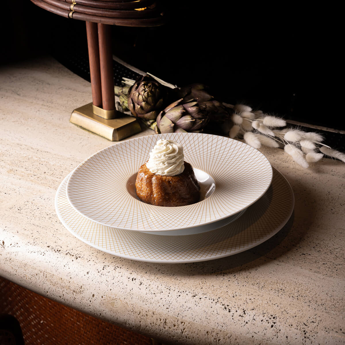 GRAPHIQUE CLASSIQUE DORE Dessert plate 22,5cm