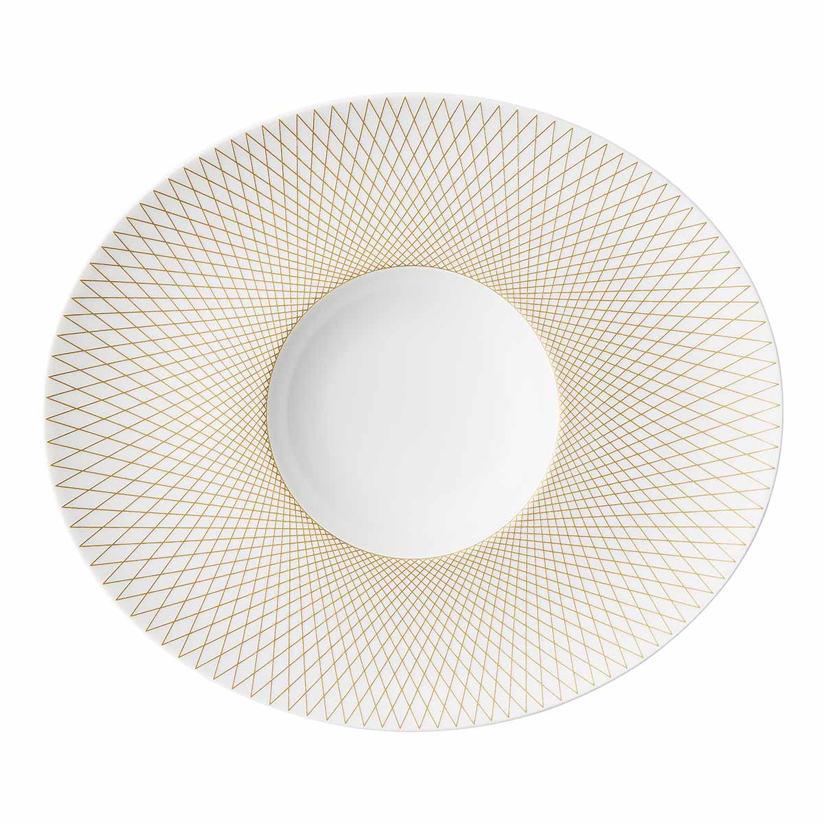 Image du produit: GRAPHIQUE CLASSIQUE DORE Gourmet ovale plate 30cm x 26cm