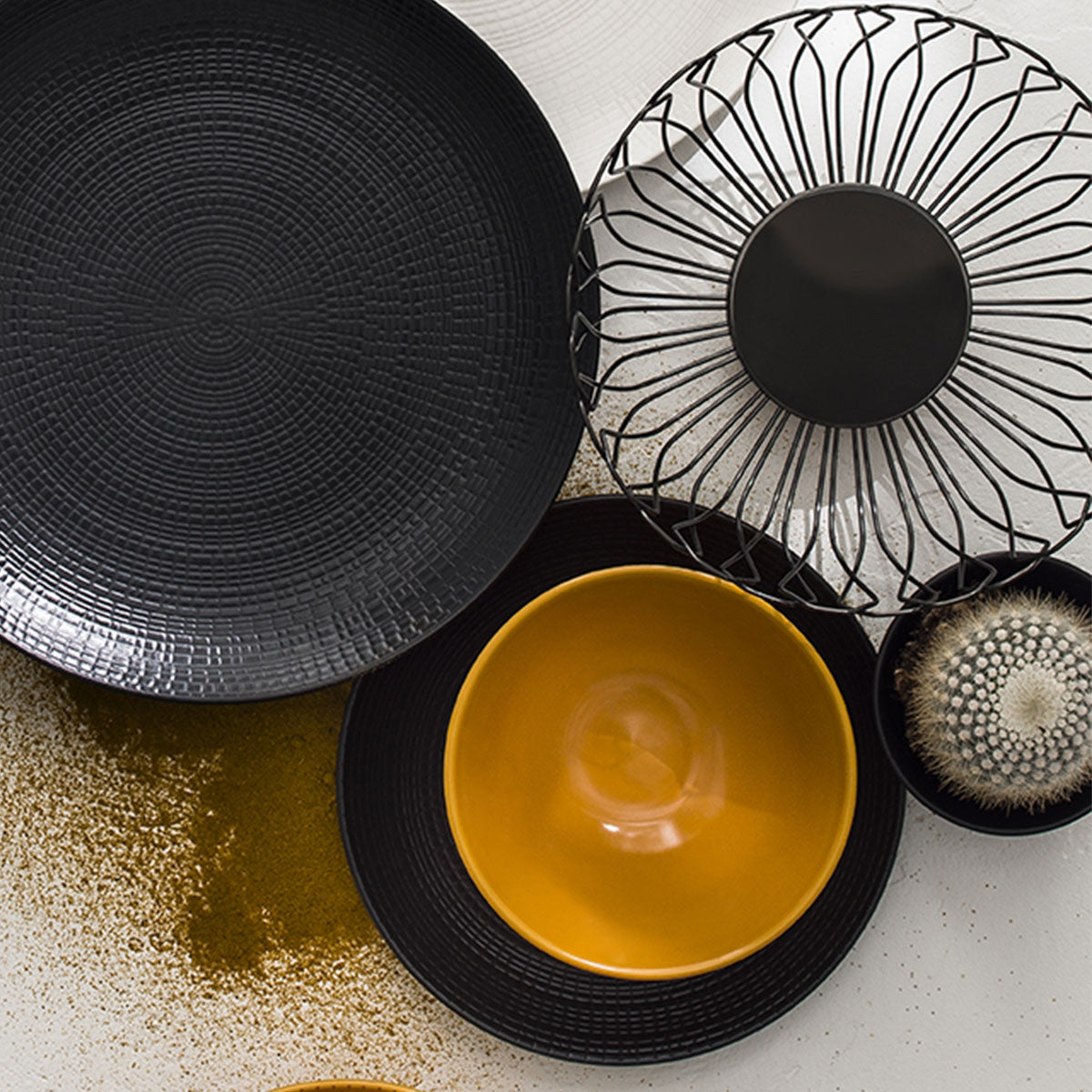 MODULO NATURE LAVA STONE Large soup dish 21 cm