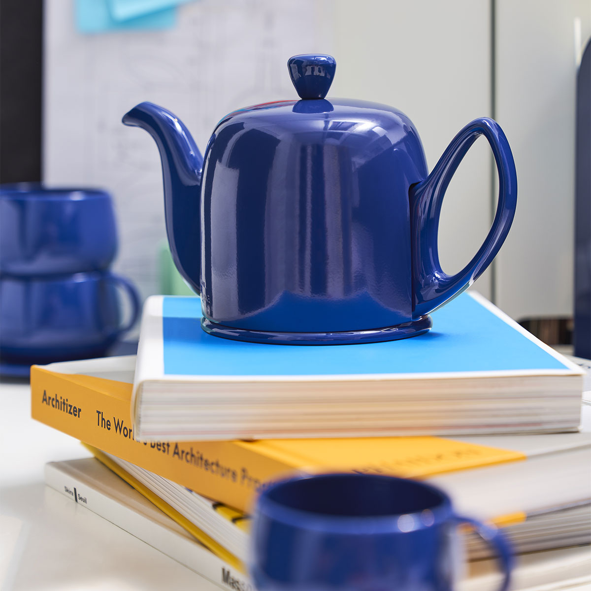 SALAM MONOCHROME Tea pot 4 cups blue bell