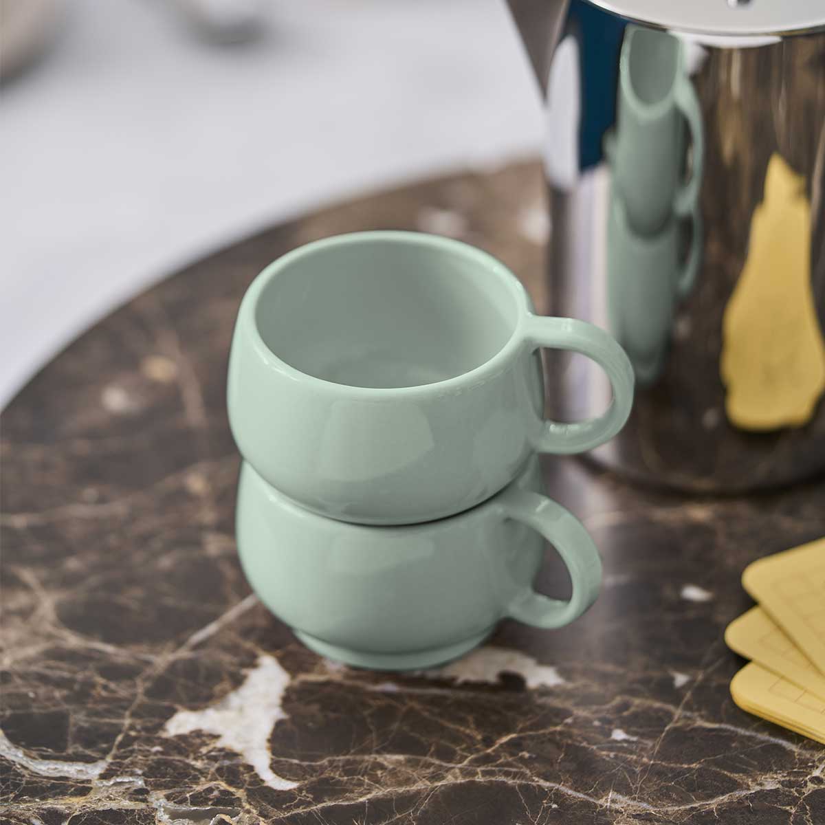 CAFETERIE EMPILEO ALMOND GREEN Coffee/expresso cup 10 cl