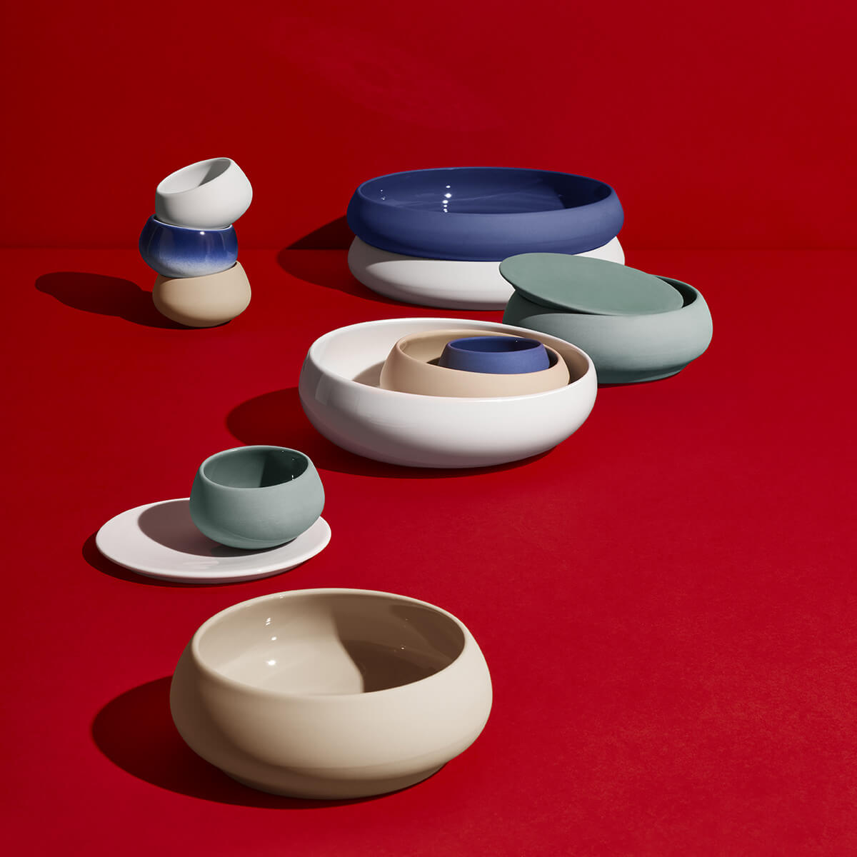 GOURMET BLUE Large casserole 22 cm