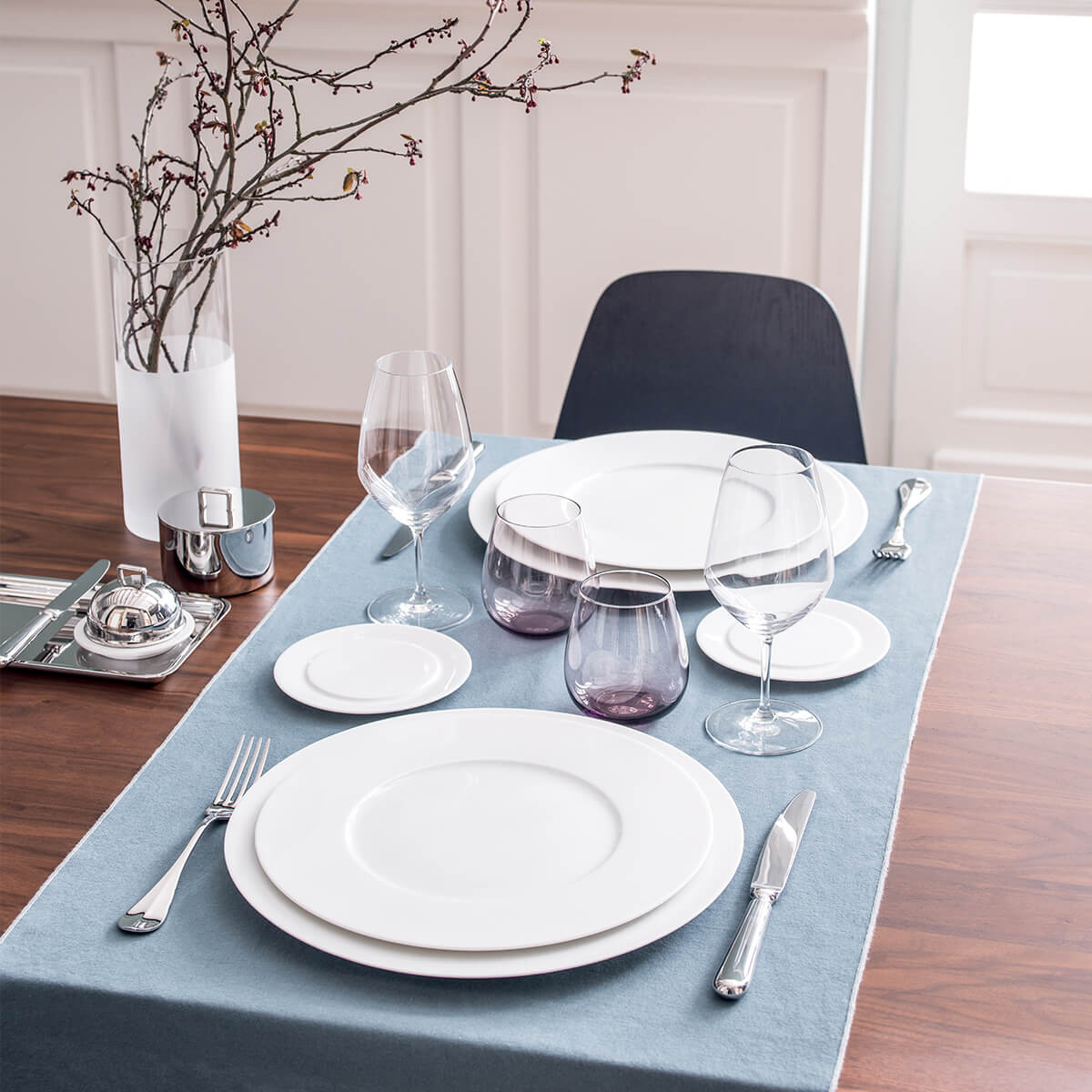 COLLECTION L WHITE Dessert plate 24 cm