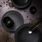 BAHIA BLACK ONYX Small bowl gourmet plate 23 cm