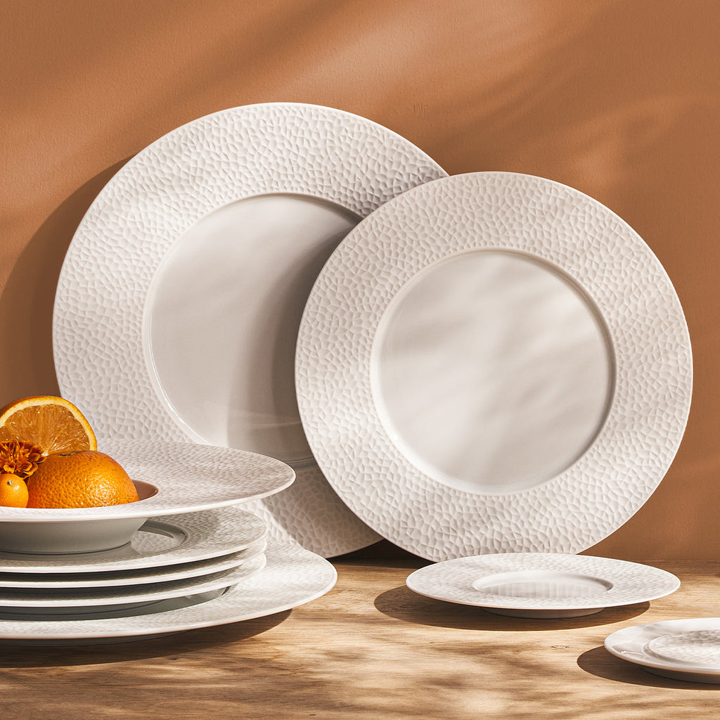 COLLECTION L FRAGMENT WHITE Dessert plate 24 cm