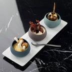 BAHIA BLUE STONE Mini bevelled casserole 7 cl