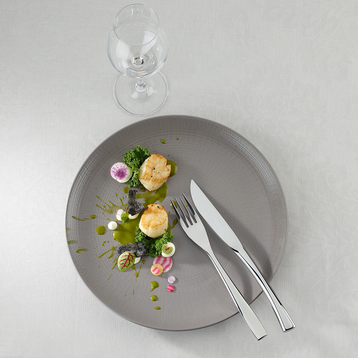 MODULO NATURE TAUPE Dessert plate 21 cm