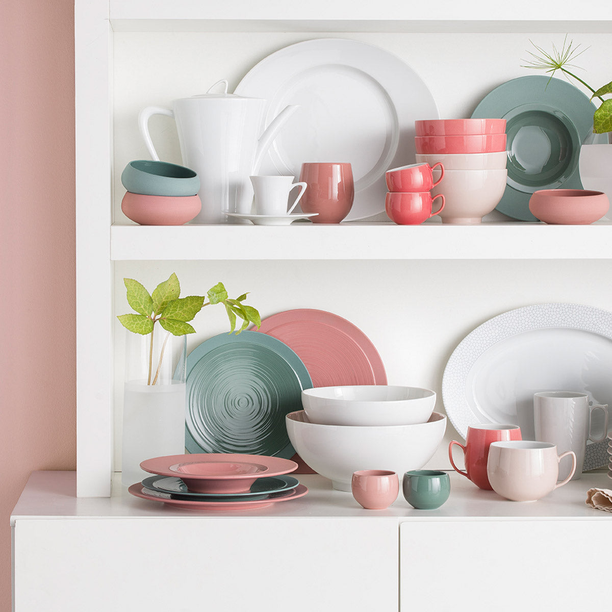 BAHIA GREEN CLAY Small bowl gourmet plate 23 cm