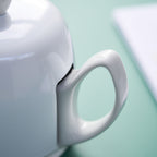 SALAM MONOCHROME Tea pot 4 cups white bell