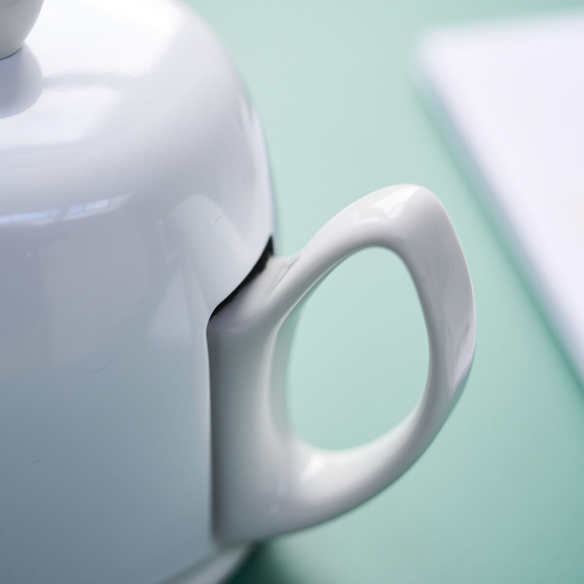 SALAM MONOCHROME Tea pot 4 cups white bell