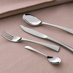 SOLSTICE MIRROR FINISH Table knife, 1 pc solid handle, serrated, n°1