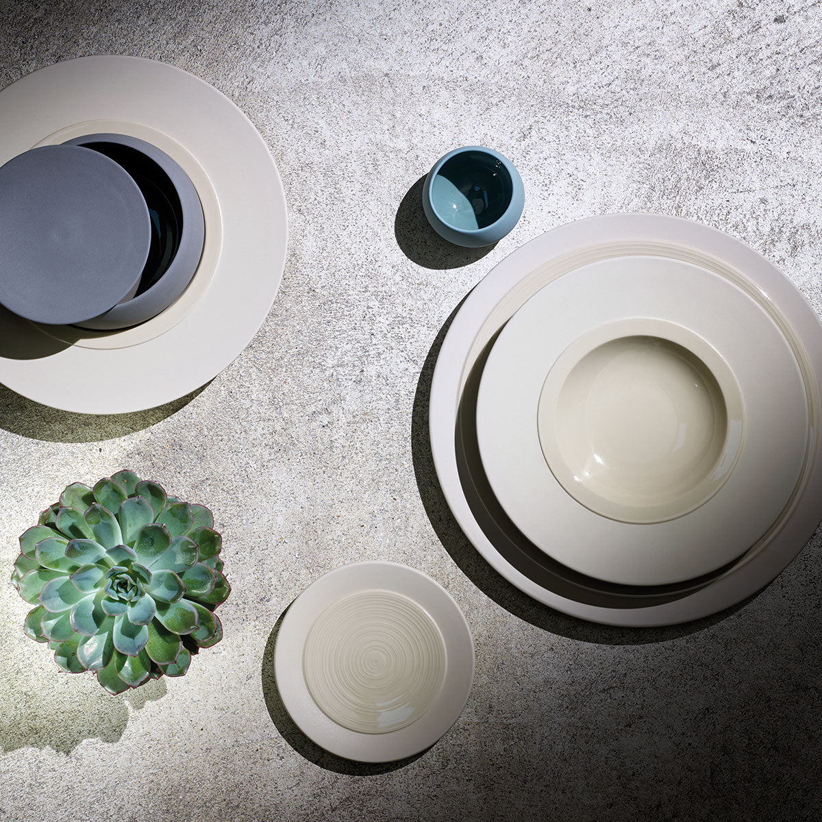 BAHIA BEIGE DUNE Small bowl gourmet plate 23 cm