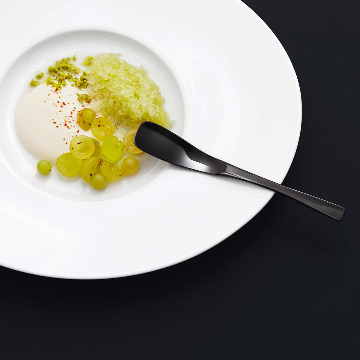 XY BLACK MIRROR FINISH Appetizer spatula