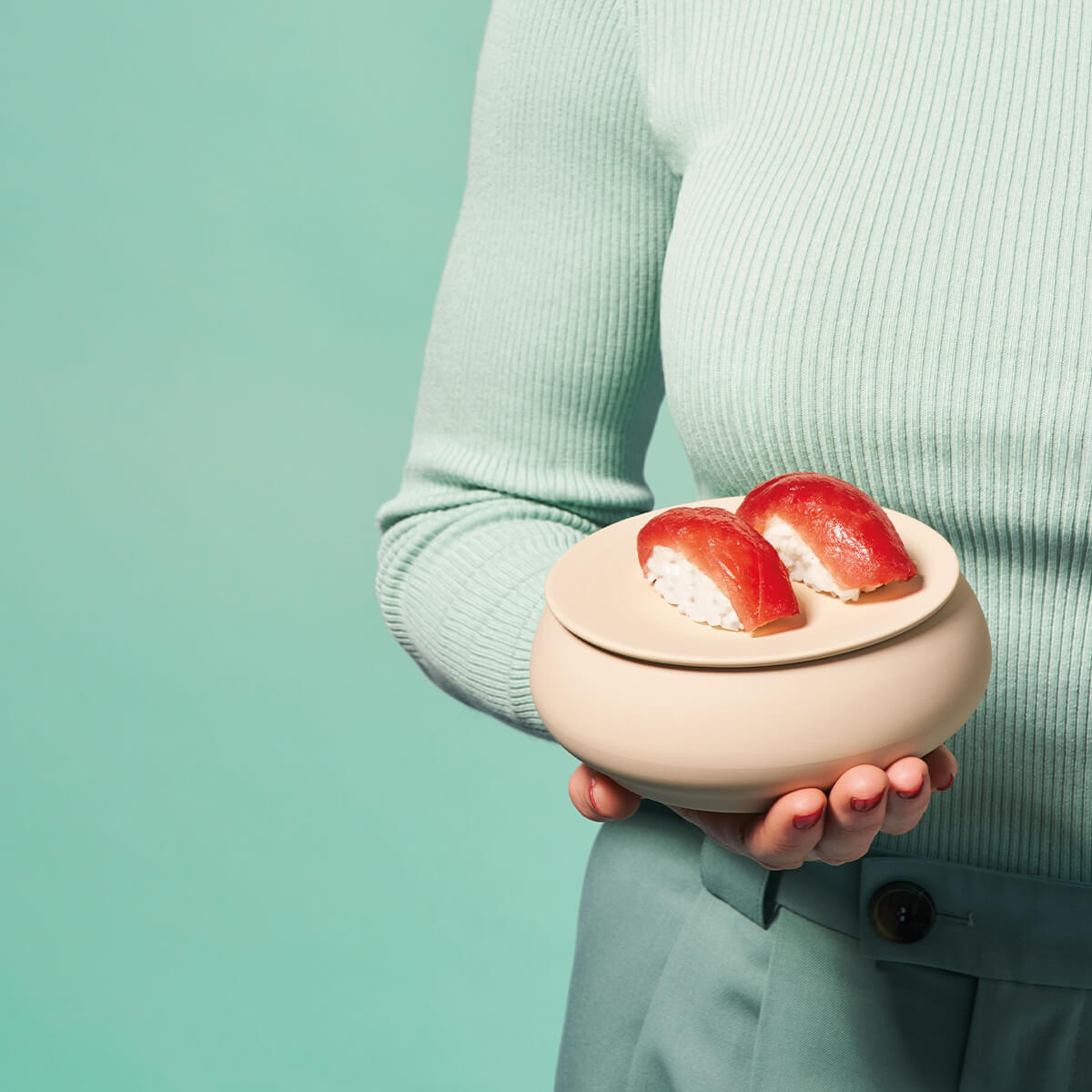 GOURMET NUDE PINK Casserole lid dual finish 50 cl