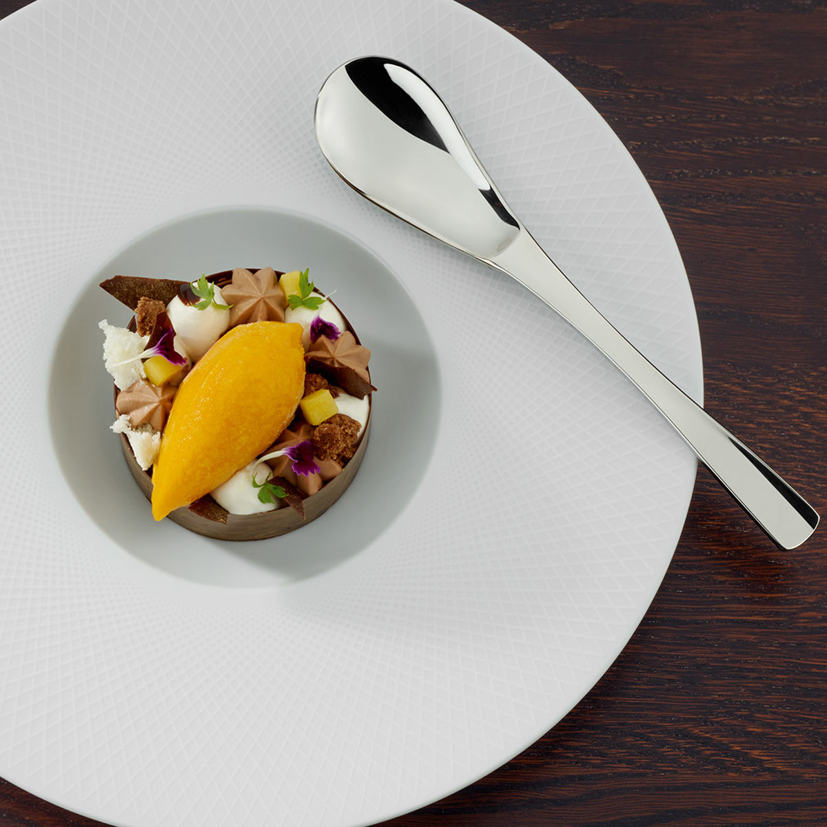 XY MIRROR FINISH Soup / Dessert spoon, oval